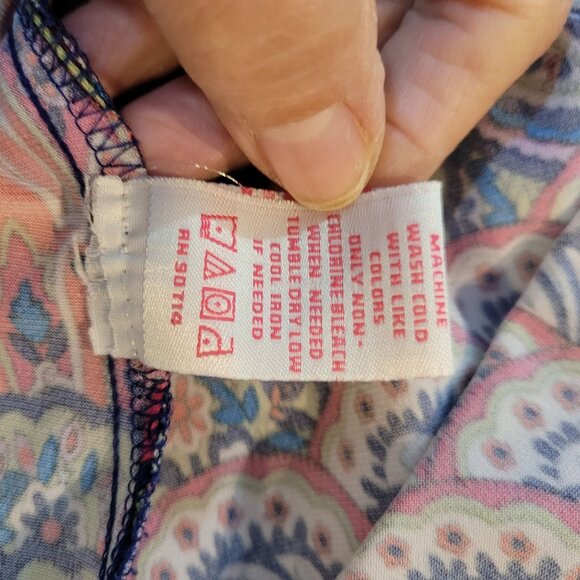 Bohemian Style Bell Sleeve Tunic Dress With Multicolor Peacock Feather Print - Picture 13 of 16